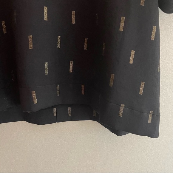 Madewell Metallic Jacquard Puff Sleeve Top - Picture 12 of 16